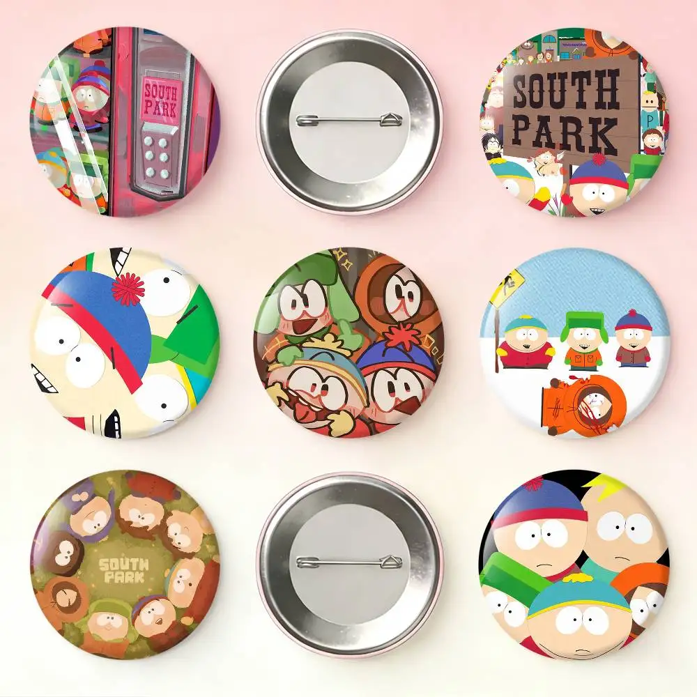 

S-South P-Park Boys Badges 25 32 44 58 75 mm Round Fans Collect Friends Gifts Brooch Souvenir