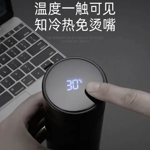 Ford Focus Fiesta Fusion Explorer Edge Kuga Mondeo Ecosport Ranger Car 500ml 지능형 온도 디스플레이 절연 컵 Ford Focus Fiesta Fusion Explorer Edge Kuga Mondeo Ecosport Ranger Car 500ml 지능형 온도 디스플레이 절연 컵