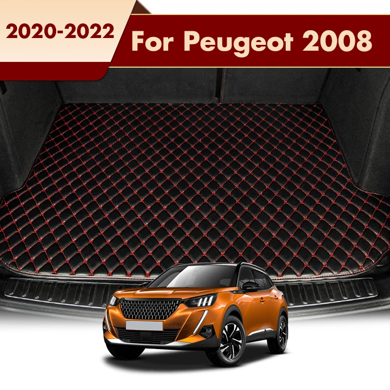 Car Trunk Mats Fit For Peugeot 2008 2020 2021 2022 Rear Trunk Tray Liner Cargo Pads Accessories Products Protecion Dustproof