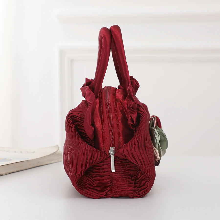 Mobile phone bag - lace flower bag - ethnic style fabric bag - women's handbag view 6