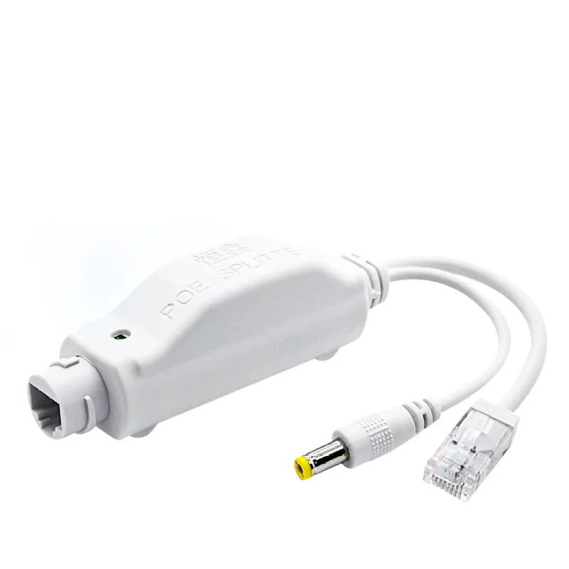 48V To 12V POE Spliter Waterprrof with Video and Power Adapter Cable Supply Module Injector for IP Camera Extender