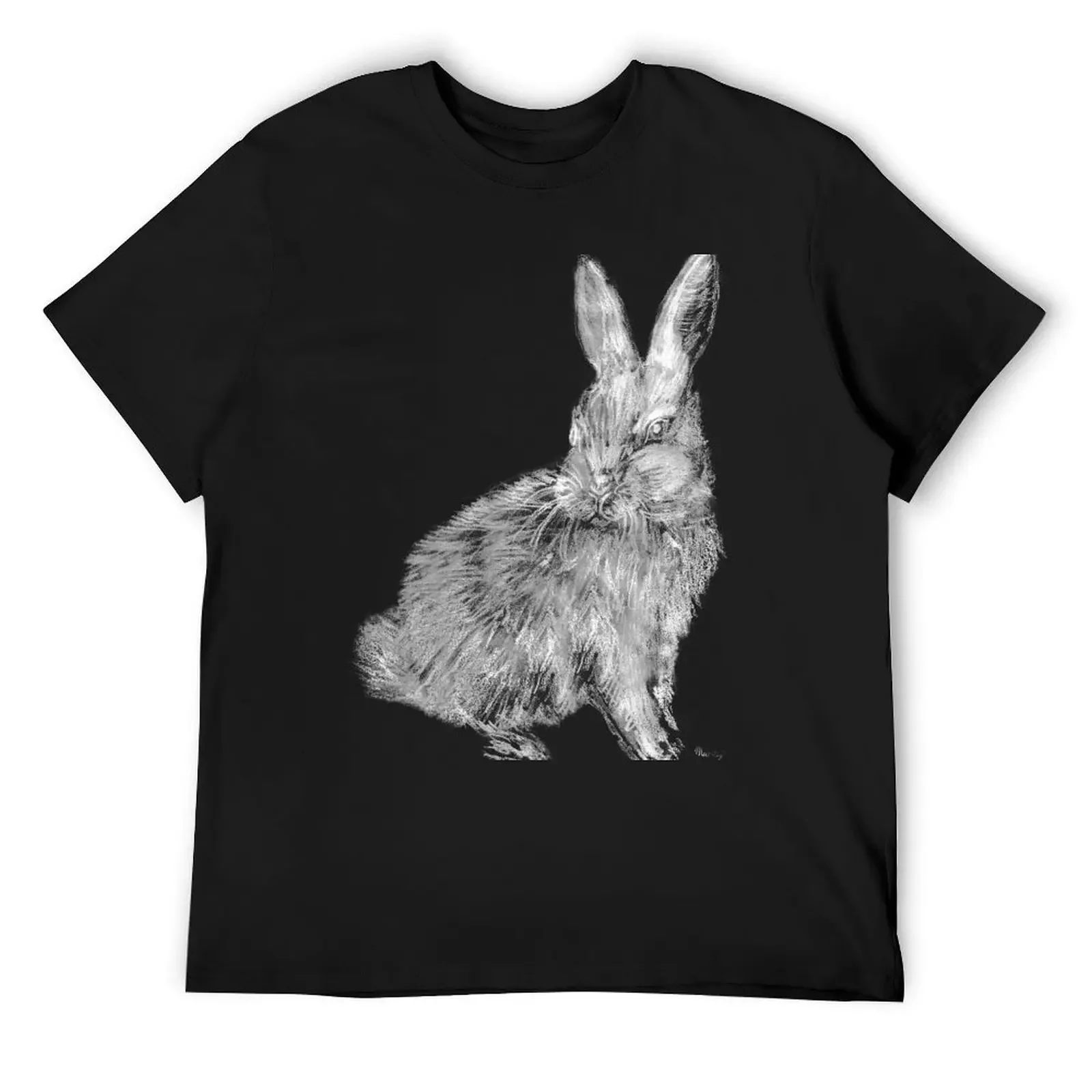 

White Rabbit (Monochromatic Hue Series) T-Shirt T-shirts oversize plus size tops graphics t shirt for men
