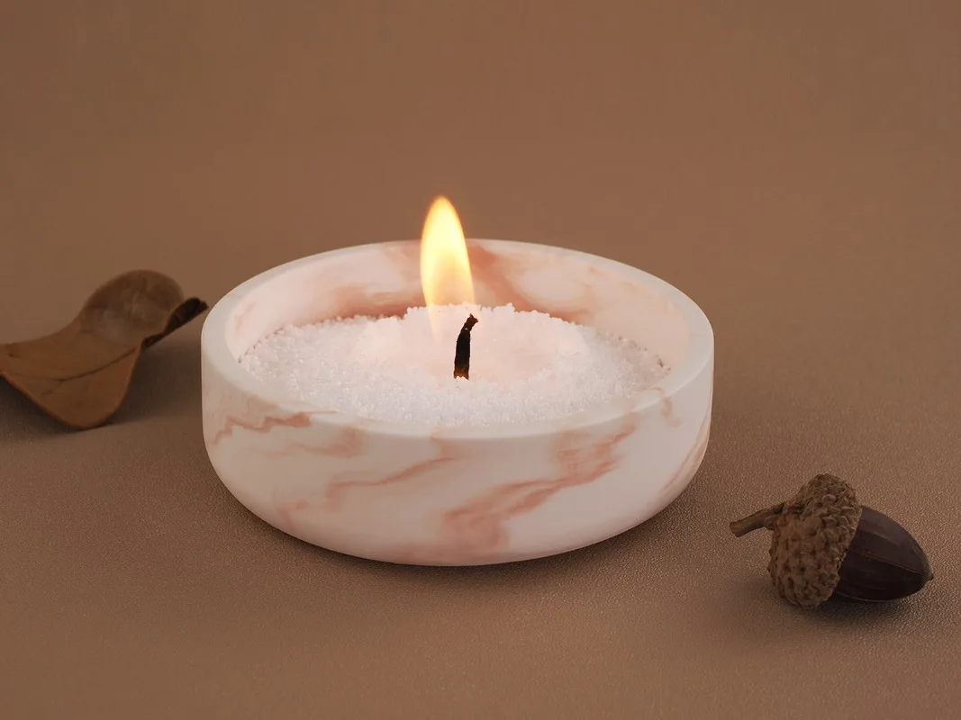 Wave Shape Storage Dish Mold Round Bowl Candle Holder Vessel Gypsum Epoxy Resin Silicone Mold DIY Desktop Decoration