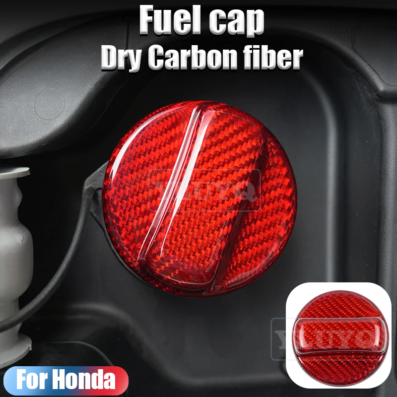 

Настоящее твердое углеродное волокно для HONDA Accord Civic CRV, внутренняя крышка топливного бака автомобиля, аксессуары, наклейки, крышка бака, настоящее углеродное волокно