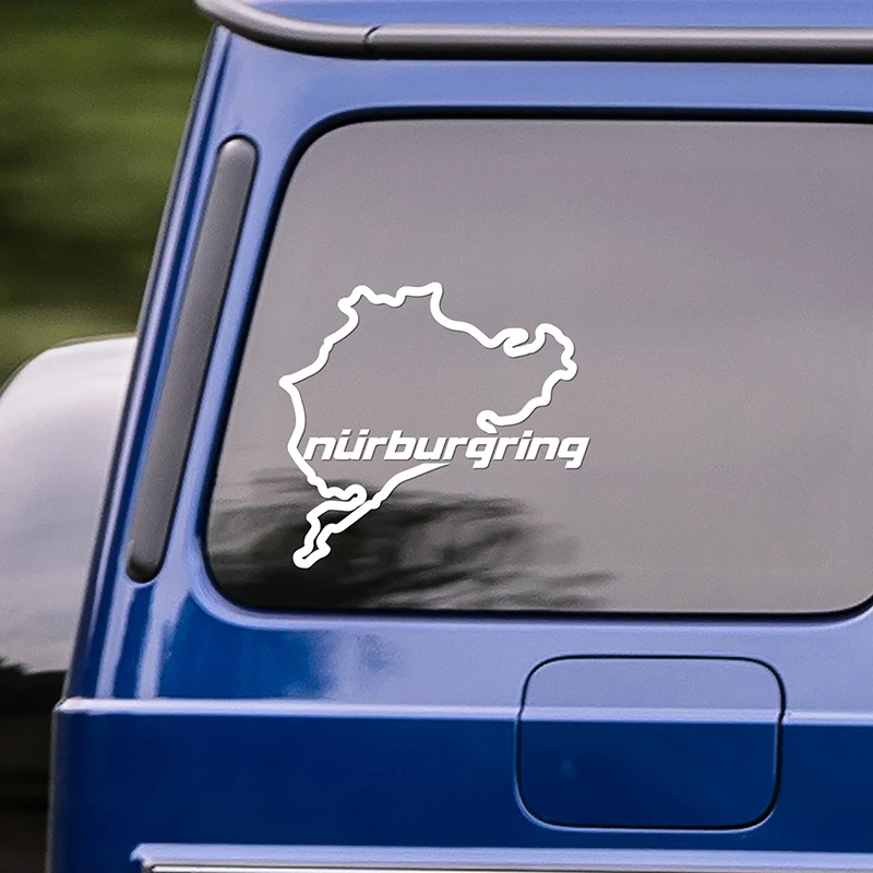 Map Car Styling Racing Nurburgring Creative Water proof Auto Window Decor Stickers Do not fade