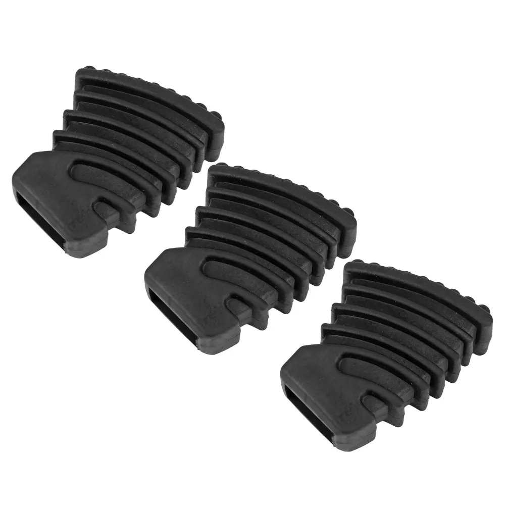 3PCS Non-Slip Drum Rubber Feet Rubber Material Anti-Vibration Drum Floor Protectors Black Color Drum Hardware Feet For Drum Set