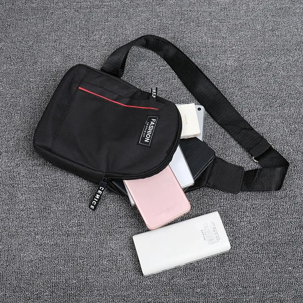 Bolso de hombro sencillo y portátil para hombre, bolsa pequeña de pecho para viaje deportivo y ocio, mochila con eslinga para exteriores, bandolera