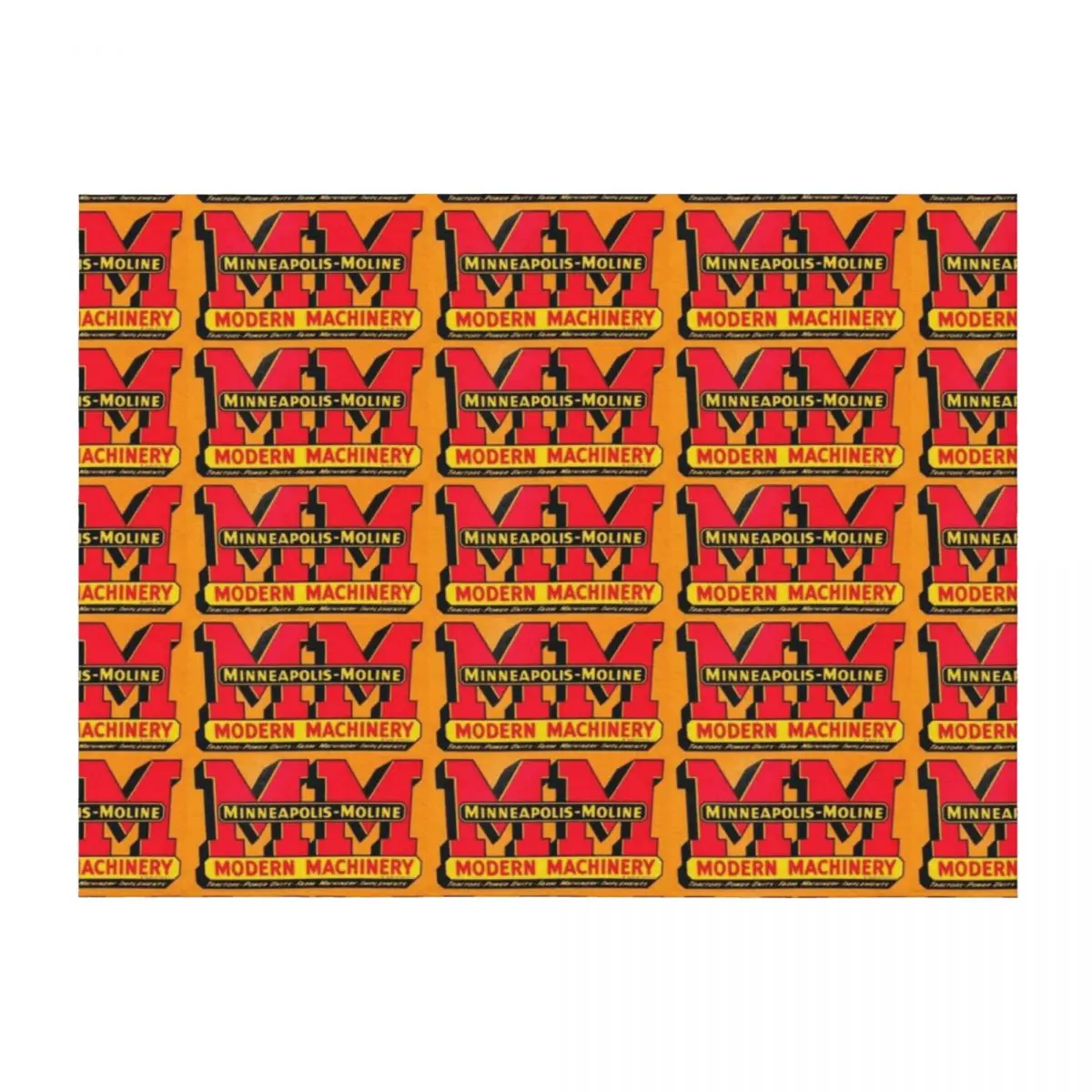 

Minneapolis Moline Modern Machinery Throw Blanket Designers Thins Soft Beds Decorative Sofa Blankets