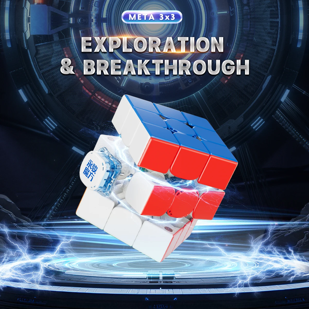 

YongJun Meta 3 Magnetic 3x3 Magic Cube Professional Speed Puzzle Games Fidget Toys Gifts