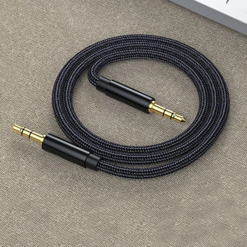 Q5WA 3.5mm to 3.5mm Stereos Sound Cable Nylons Braideds for Smartphones and Tablets