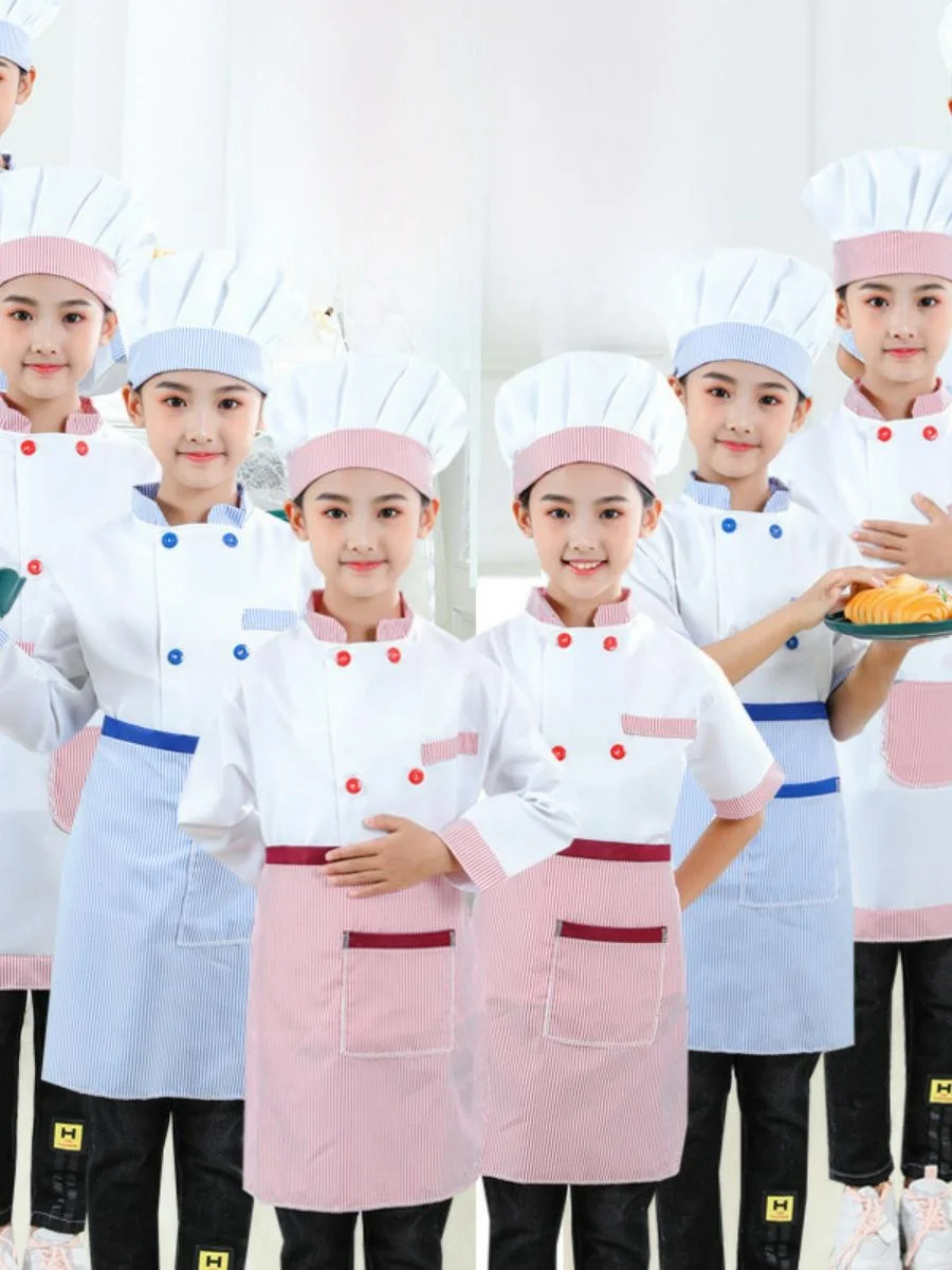 

Children's Chef Outfit Set Bakery Roleplay Little Chef Clothes Toddler Cooking orm School orm Dance Performance