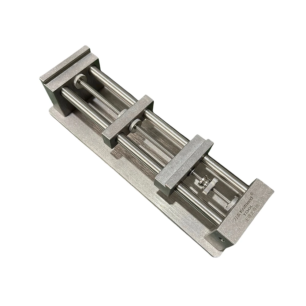 304 Stainless Steel Sharpening Stone Bracket Heavy Duty Whetstone Holder with Unique Dovetail Jaw DIY Knife Sharpening Tool