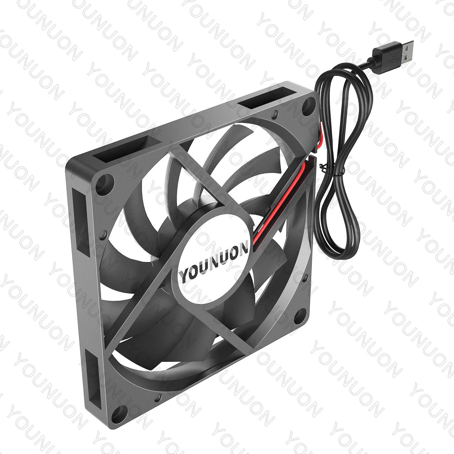 مروحة تبريد بدون فرش تيار مستمر ، كرة مزدوجة ، محمل الأكمام ، كمبيوتر محمول مبرد محوري ، 80 ، 5 فولت ، 80 × 80 × 10 ، #6