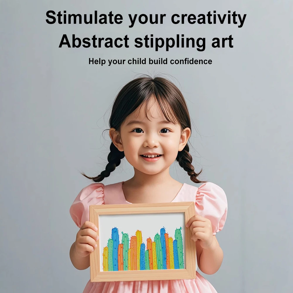 Childrens Painting Crafts Creativity Set Dot Painting Art Kits Color Scratch Painting Set Boys Girls Birthday