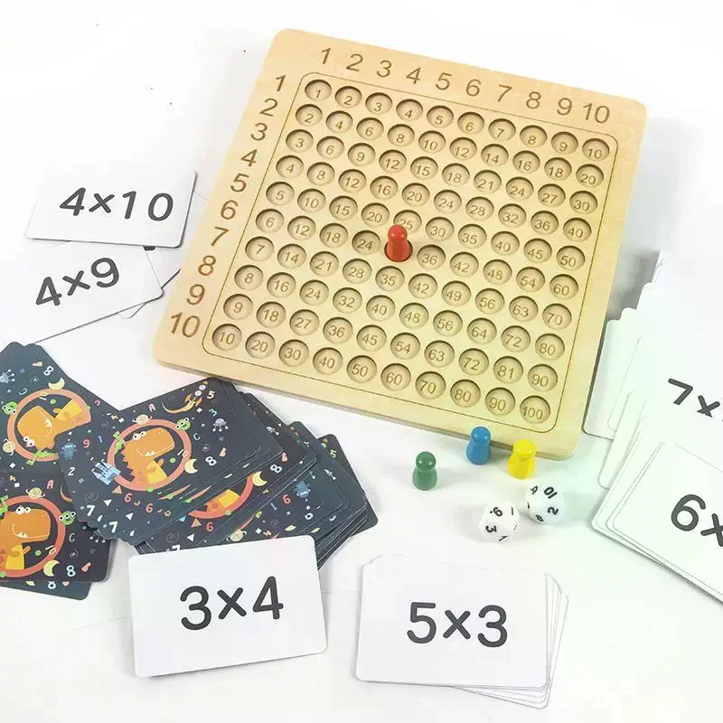 子供のための九九表 数字学習ボードゲーム 早期教育玩具 木製 - Kids Education Table のレビューと価格