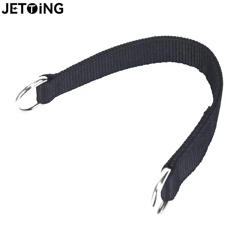 1pc 200KG Bearing Load Hanging Belt T-bar Strap Dumbbell Barbell Rope Handles Strap Tree Swing Strap Hook Ring Connecting Belt