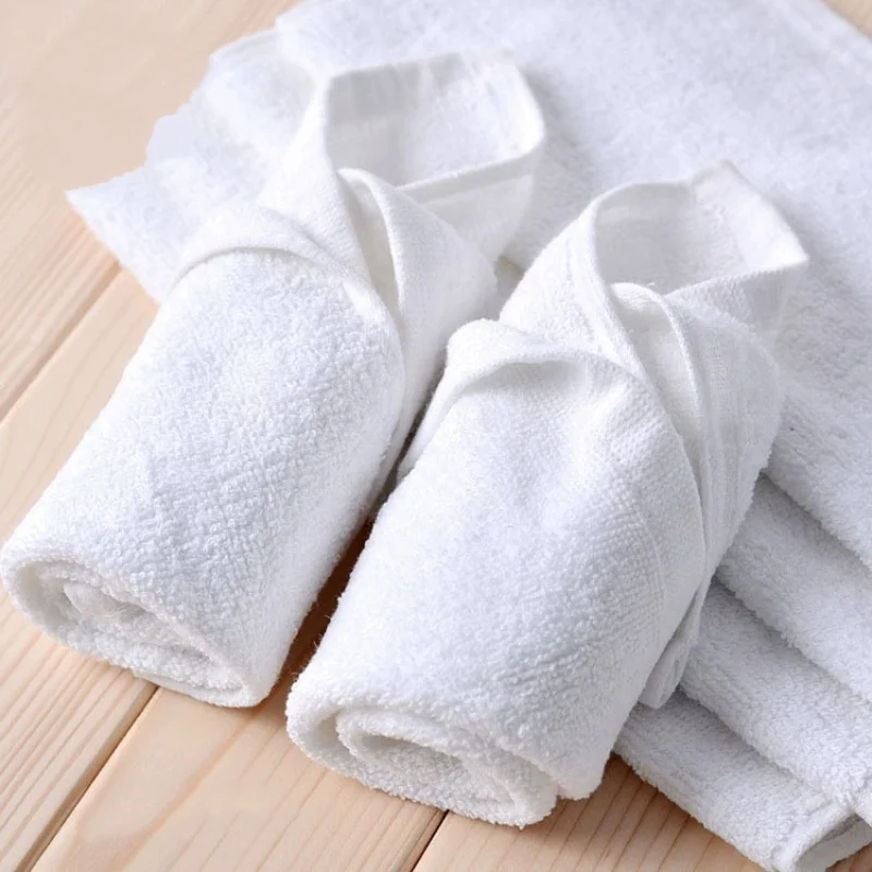 White Little Towels 100%cotton Square Multi-purpose Dishcloth For Hand Home Office Car Duster Clean Washcloth 29*29cm 10pcs/lot