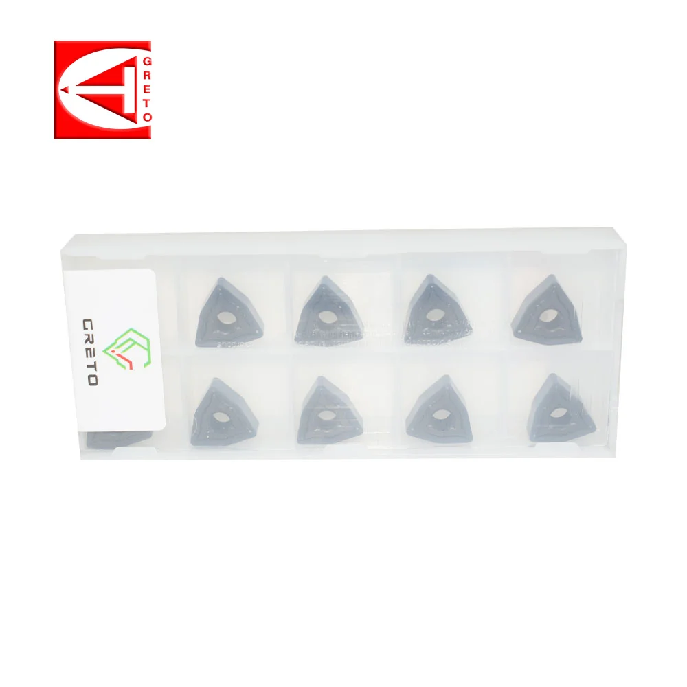 GRETO WNMG060408-PM GP1251 GP1252 GP1253 Carbide Tips Cnc Inserts Turning Tool For Steel WNMG06 WNMG 060408 WNMG06 0408-PM