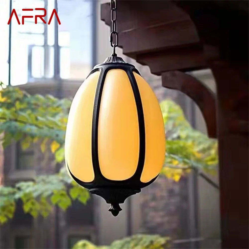 

AFRA Classical Dolomite Pendant Light Outdoor LED Lamp Waterproof for Home Corridor Decoration