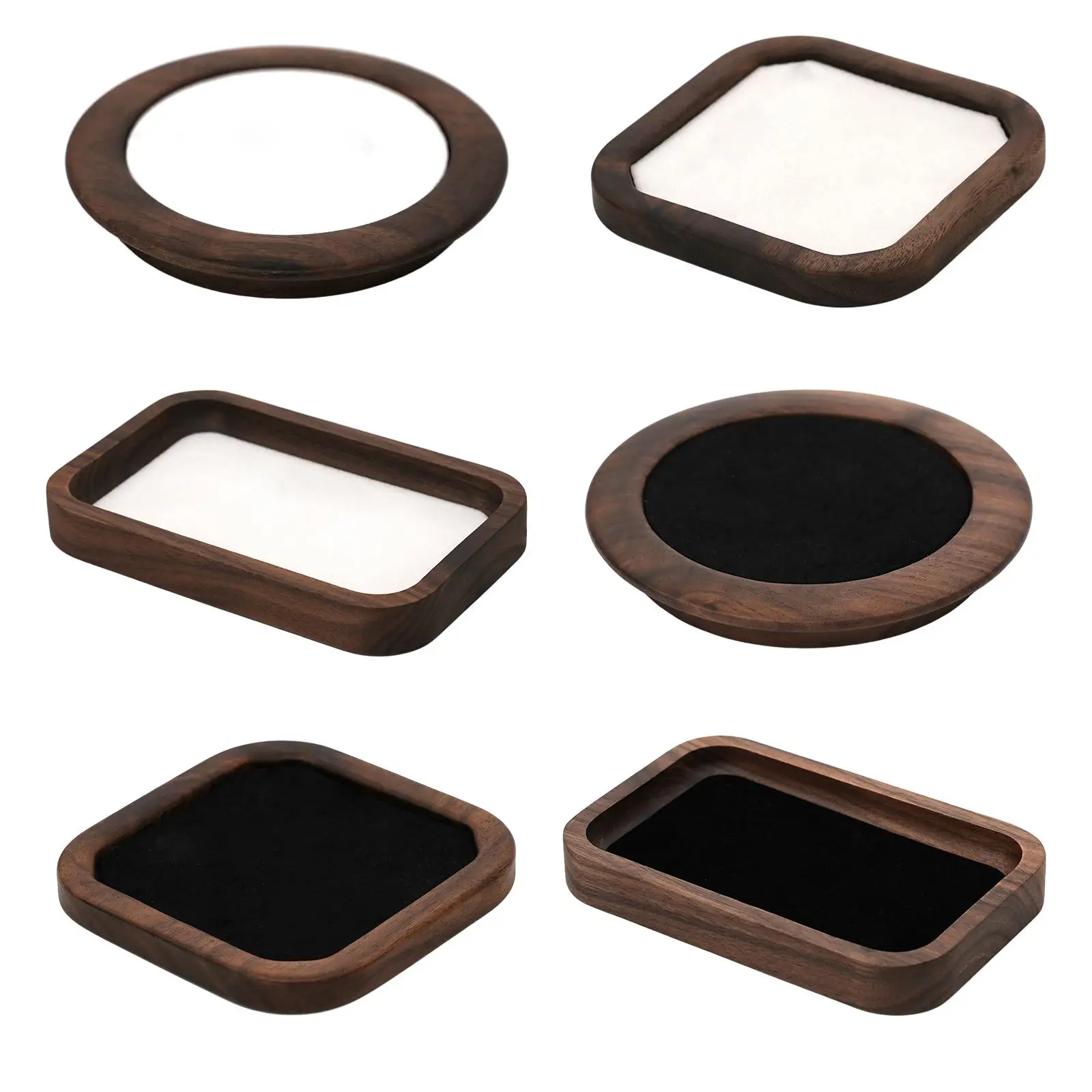 Jewelry Organizer Tray Showcase Microfiber Interior Bangle Tray for Live