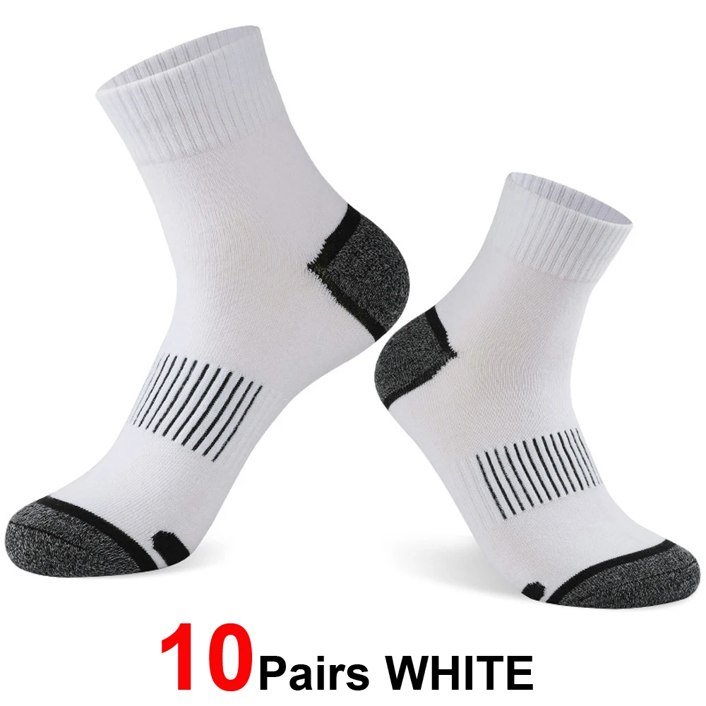 20 Paar Herren-Baumwollsocken-Set in großen Größen 38-45 – Lässige, atmungsaktive Sport- und Wintersocken in Schwarz – Bequeme, hochwertige gepolsterte Crew-Socken