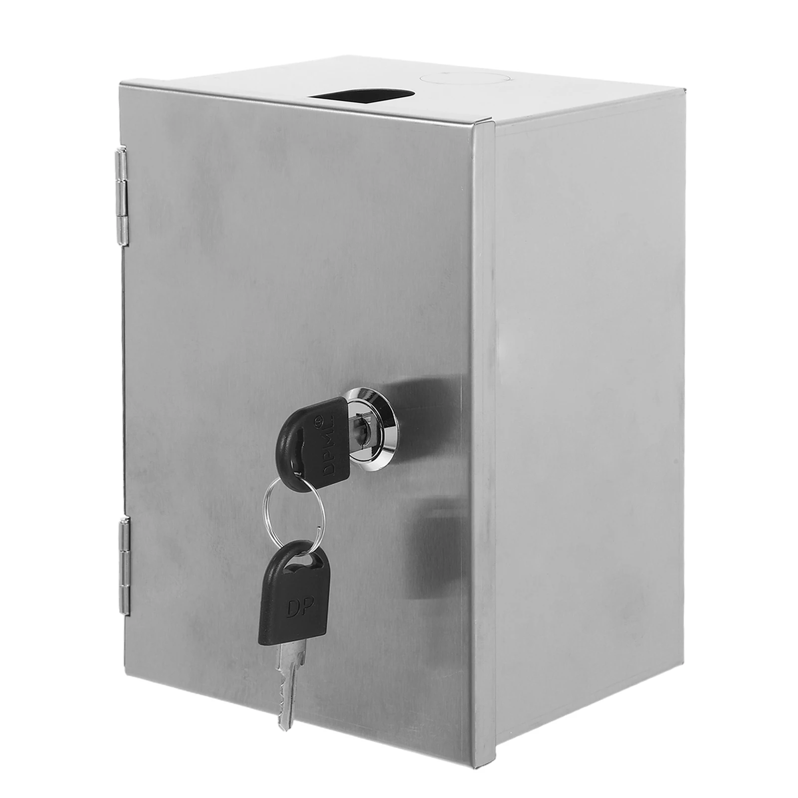 

Outdoor Socket Box With Lock Waterproof & Anti-Theft Electrical Outlet Box Weatherproof Stainless Steel Protective Socket Case