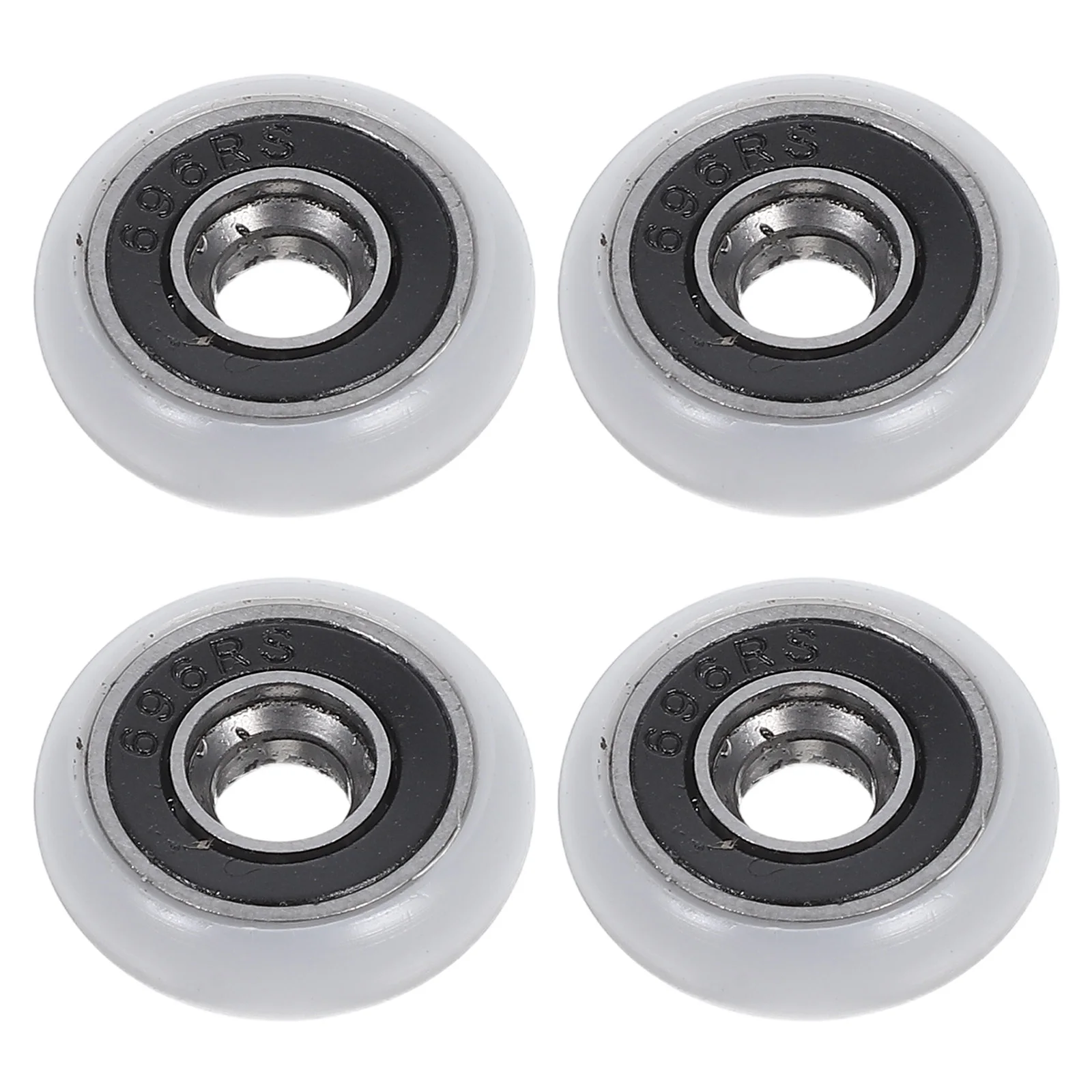 

4pcs Bathroom Sliding Roller Wheels 19Mm Diameter Smooth Low Noise Replacement For Glass Shower Doors Sliding Door Hardware