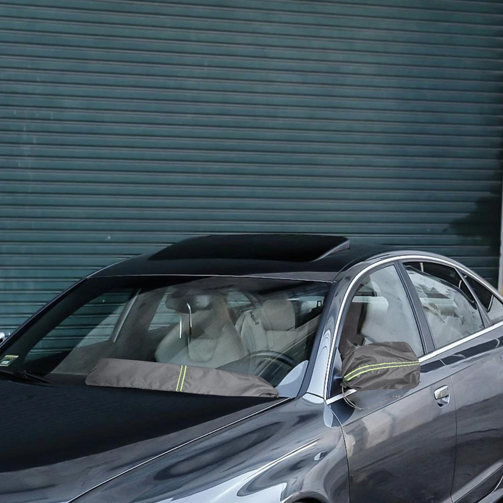 

4Pcs Car Windshield Cover Ice Snow Waterproof Windshield Frost Protector Side Mirror Covers Universal Outdoor Winter Accessories