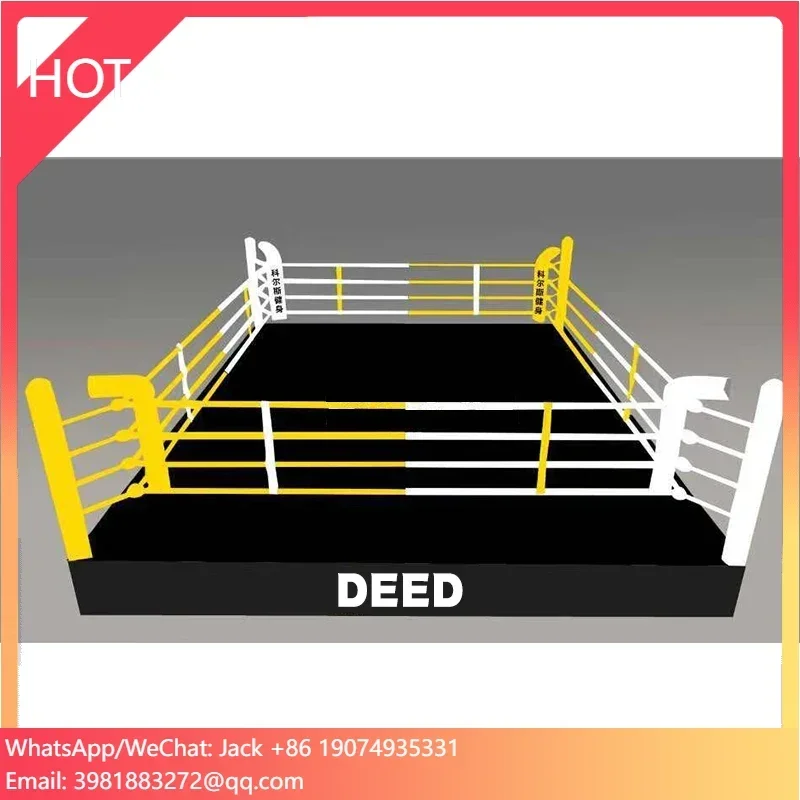 Custom 5*5M Professional Size De Boxeo Equipment Pro Wrestling PVC Boxing Ring