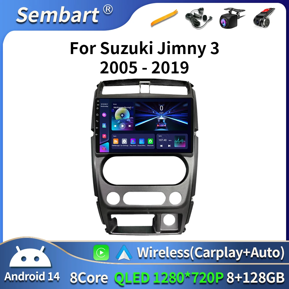 

Qled 2 din Android 14 Car Radio Multimedia Video Player For Suzuki Jimny 3 2005-2019 Navigator GPS Stero Carplay Auto DVD BT