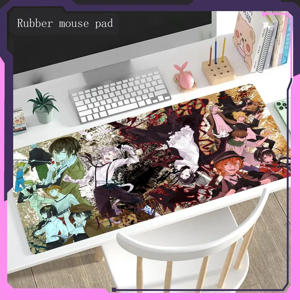 Mouse Pad Large size office desk Bungo Stray Dogs protective waterproof rubber desktop keyboard mouse pad computer accessories