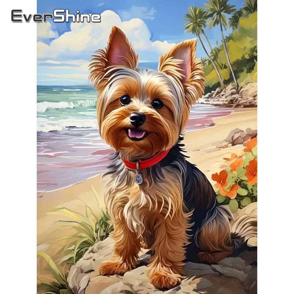 Evershine Tam Kare Yuvarlak Elmas Boyama Köpek Hayvan DIY Nakış Yeni Varış Elmas Mozaik Zanaat Seti Çocuk Hobi