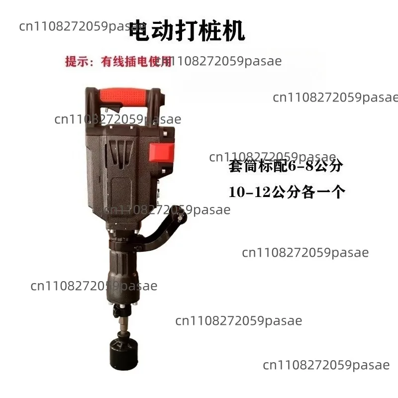 High-Power 1900W Gas-Powered Pile Driver for Road Guardrail Foundation Construction and Wooden Piles