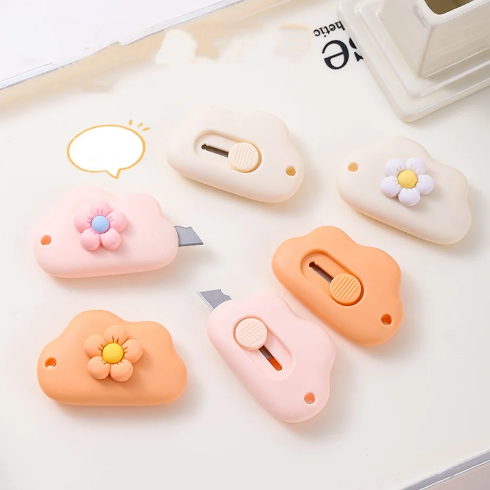 صندوق صغير القاطع الحد الأدنى سكّين متعدّد الاستخدامات الفن سكين آمن قابل للسحب الفن سكين للطلاب صياغة المشاريع الفنية #4