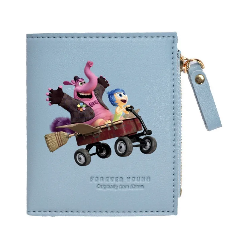 Inside Out 2 Portafogli Donna Uomo Portamonete Portamonete Tristezza Tasca portamonete Cartoon Anime Portamonete Porta carte corto Borsa