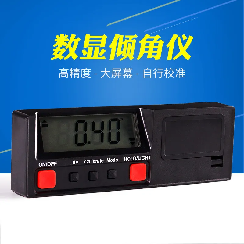 Electronic Digital Level, Angle Meter, Level Ruler with Magnetic Engineering Installation, Debugging, Decoration 160mm