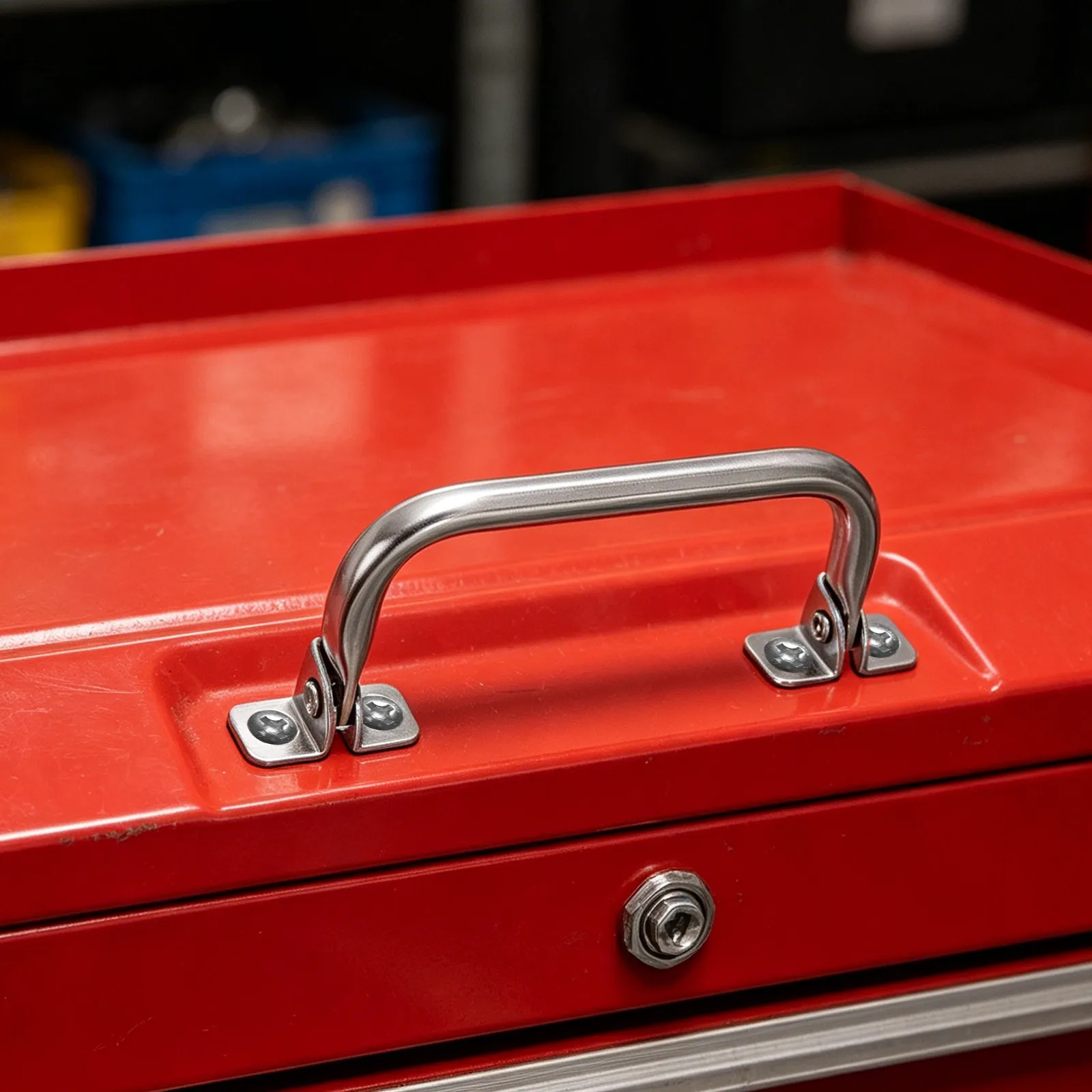 2Pcs Heavy Load Cabinet Handles Stainless Steel Folding Pull Handle 90 Degree Foldable Door Hardware Utility Toolbox Tool Cart