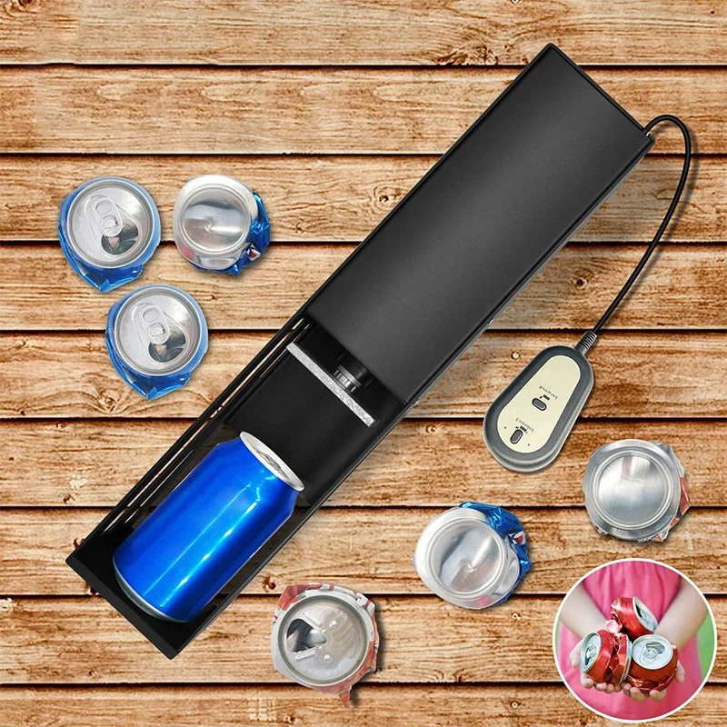 Household Electric Metal Can Crusher for Recycling 500ml Beer Soda Cans 350ml Plastic Water Bottles