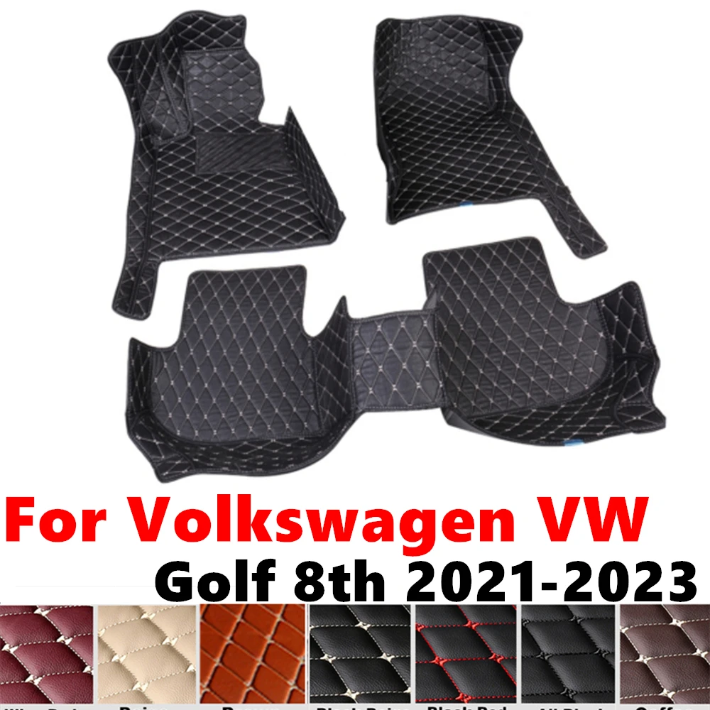 

Car Floor Mats For Volkswagen VW Golf 8TH 2023 2022 2021 Custom Fit Front& Rear Floor Liner Cover Foot Pads Interior Accessories