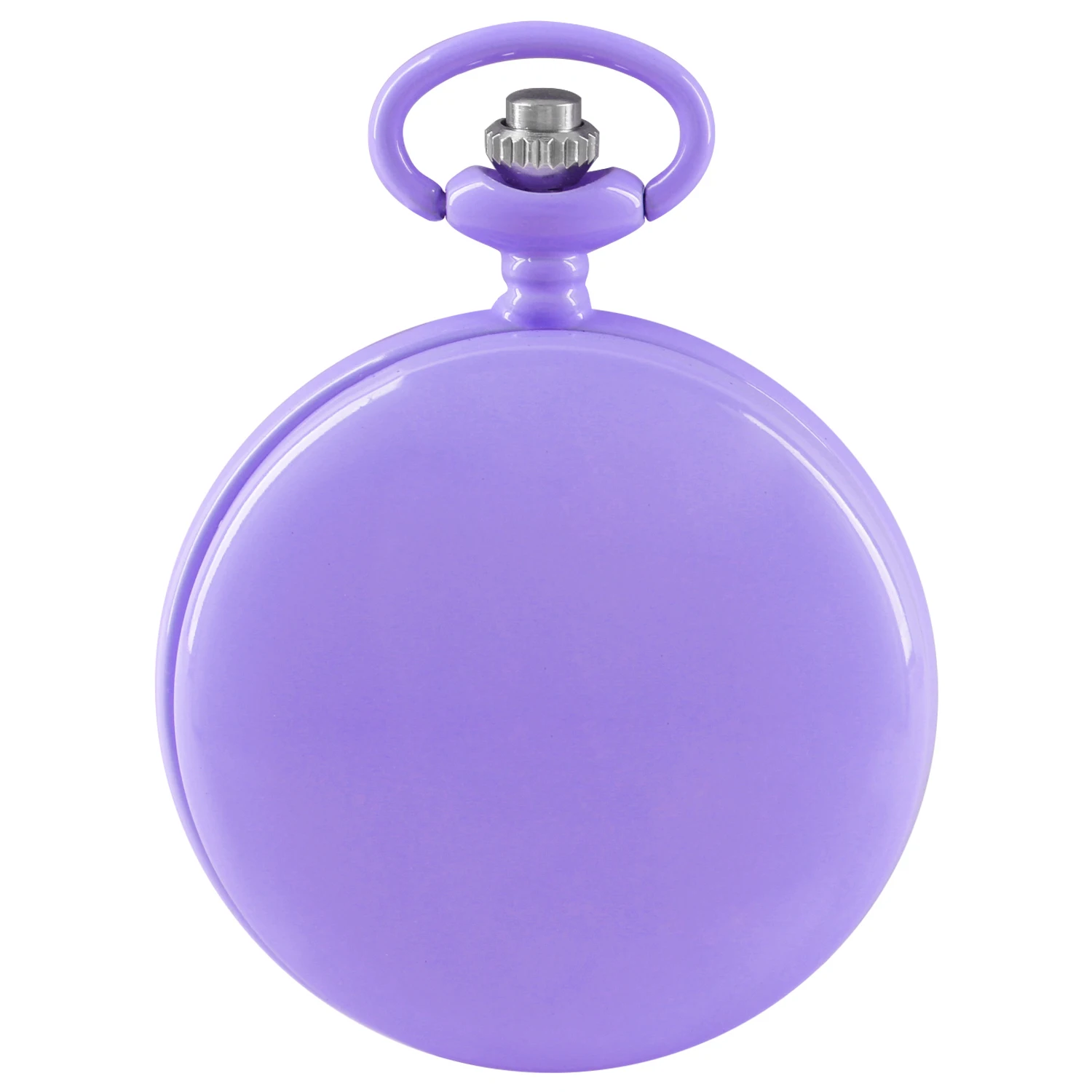 Quartzo relógio de bolso para homens e mulheres, roxo relógio digital display, moda retro, colar jóias, presente do estudante