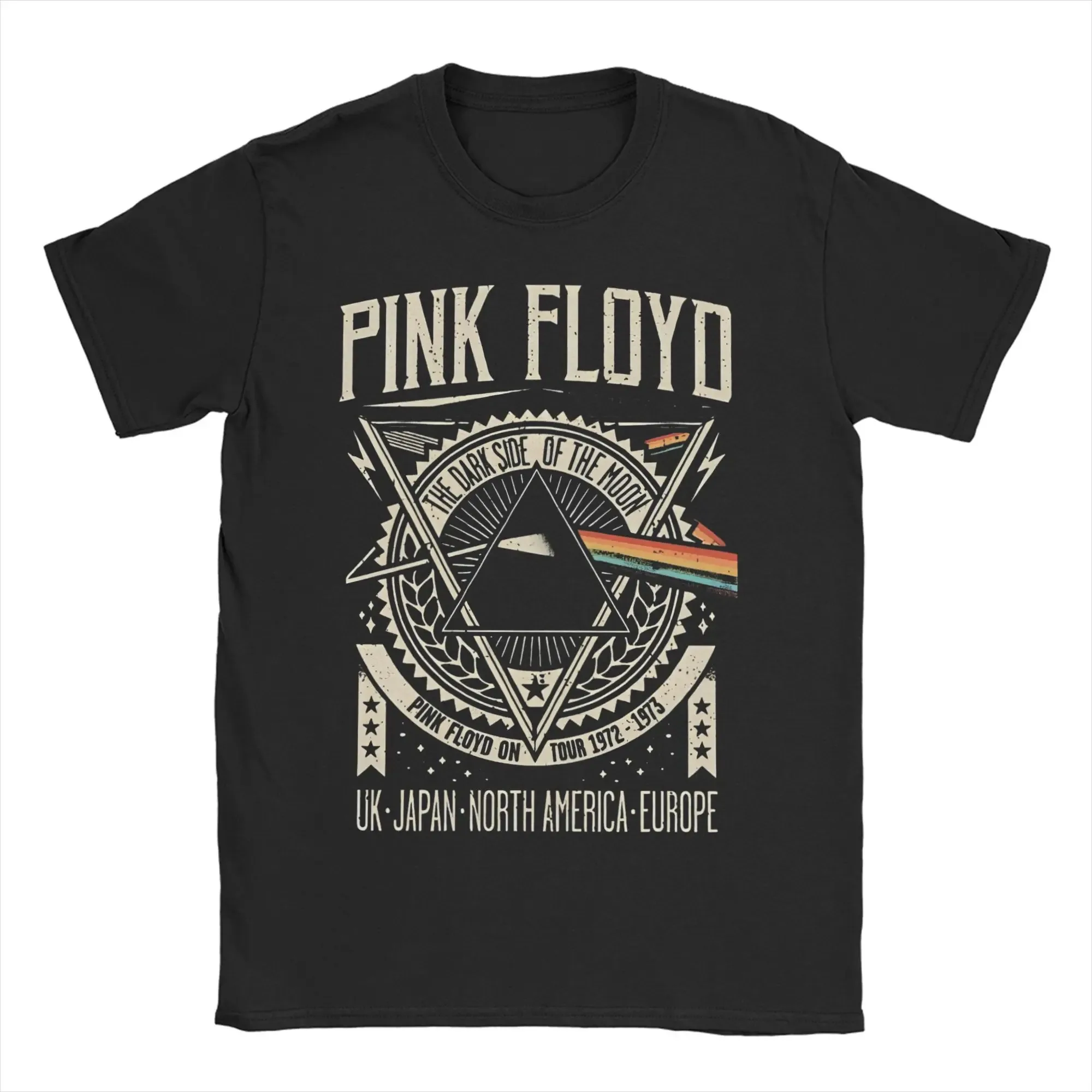 

Футболка Pink Floyd Band World Tour для женщин и мужчин, оверсайз, в стиле Y2K, с коротким рукавом, уличная, хип-хоп, хлопковая, топ-футболка в стиле стритвир