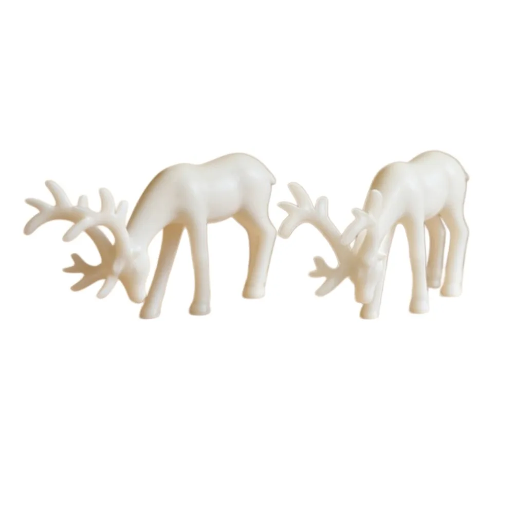 Creative Deer Desktop Ornament Modern Sitting/Standing Position Christmas Deer Statue Durable Exquisite Reindeer Sculpture