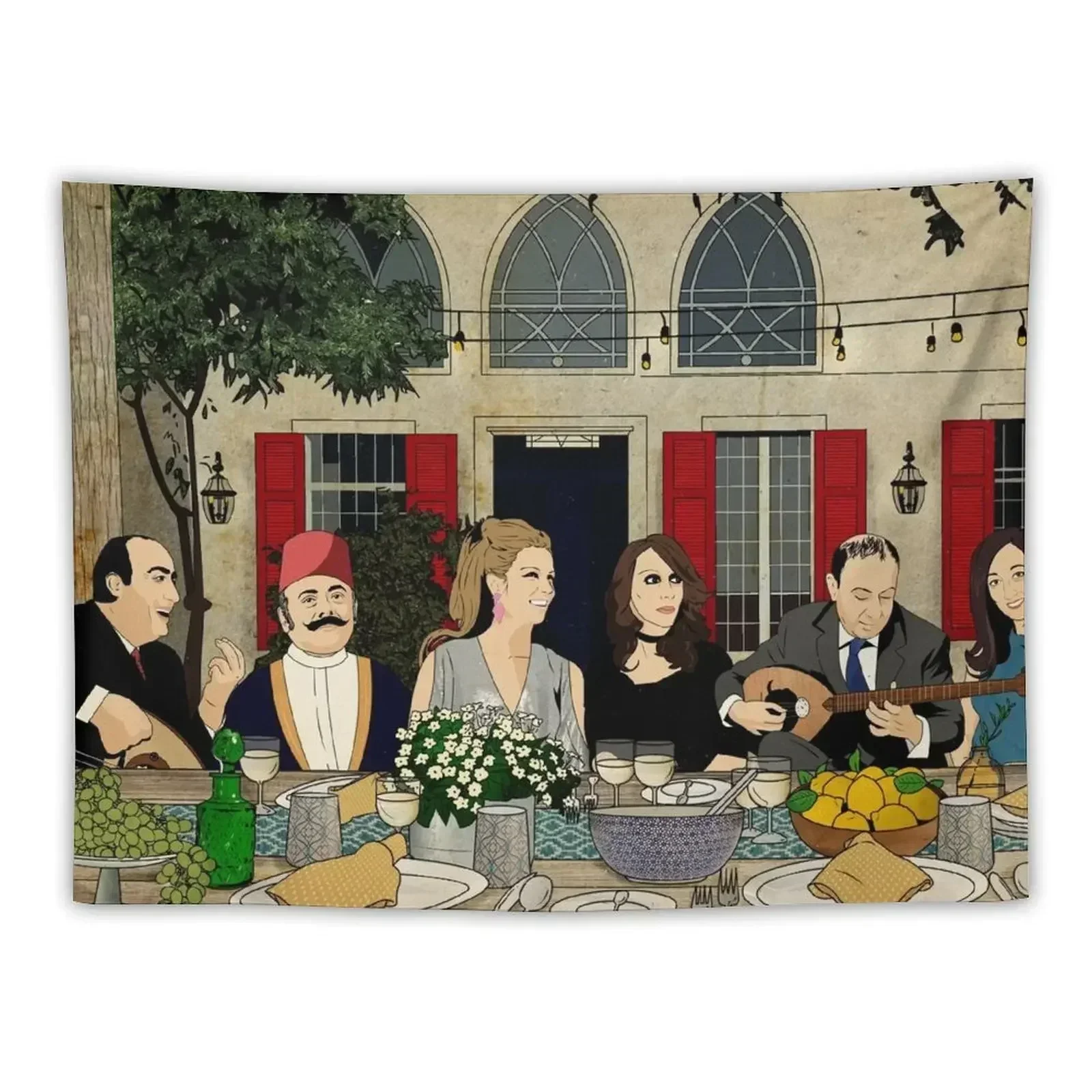 

Lebanese Night Tapestry Cute Room Decor Room Decor Korean Style Tapestry