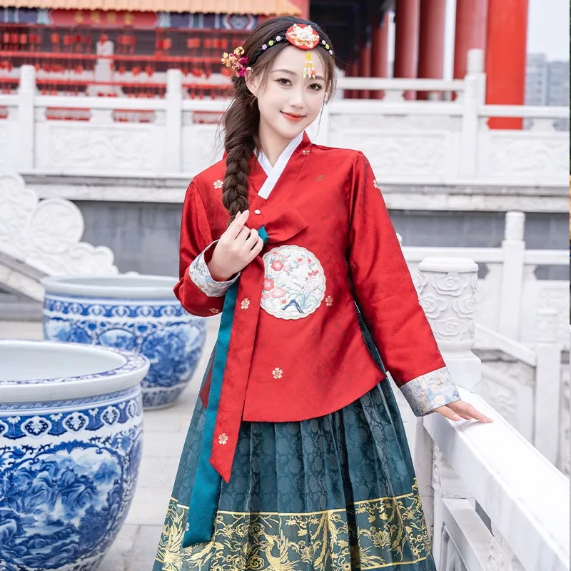 Asian Palace Cosplay Performance Clothing Wedding Dress Traditional Hanbok Dress Korean Fashion Ancient Costumes Minority Party