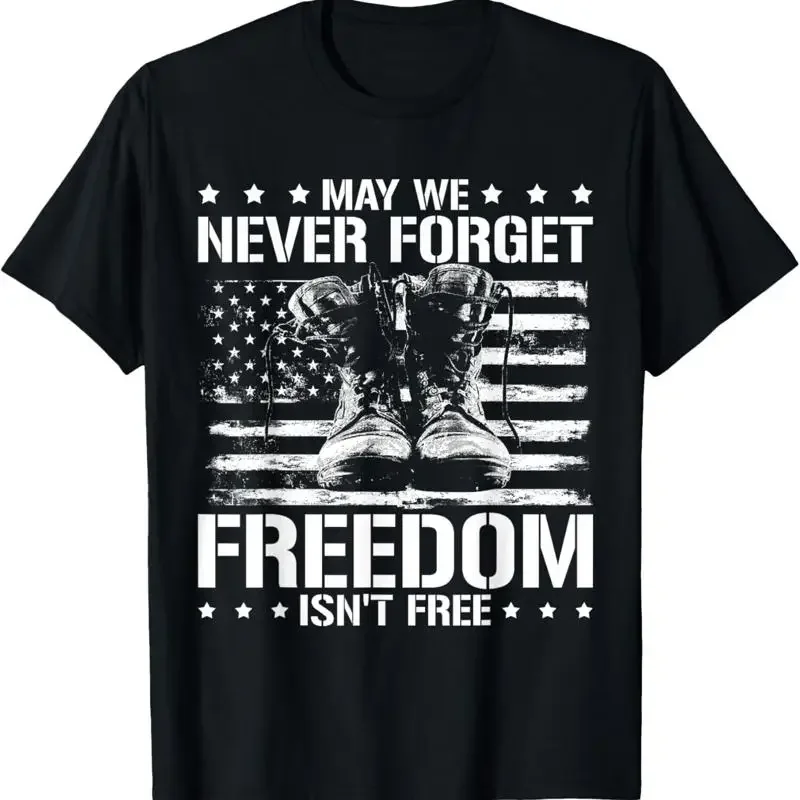 May We Never Forget Freedom Isnt Free Veterans Day T Shirt
