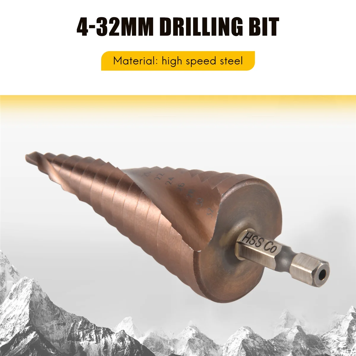 Broca escalonada M35 HSS, brocas cónicas de cobalto de 4-32Mm, juego de herramientas de sierra perforadora de Metal de acero inoxidable y madera hexagonal