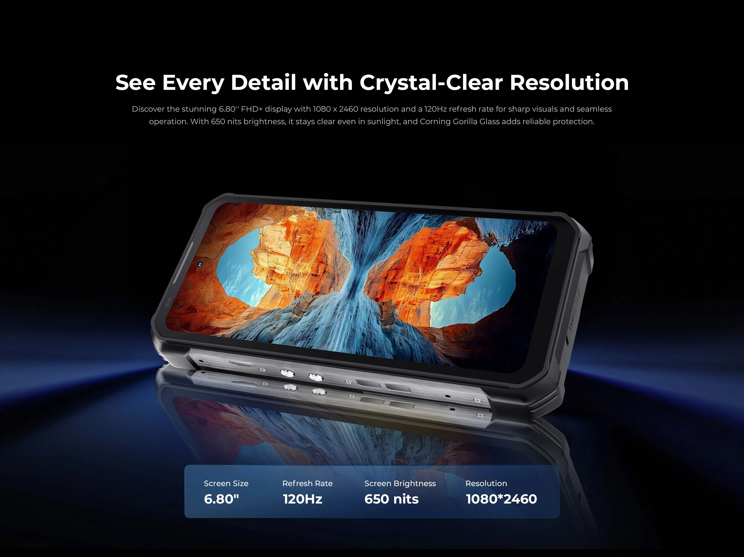 Oukitel WP100 Rugged Phone 33000mAh Battery Built in Laser Rangefinder 6.8 Inch 12+24GB RAM+512GB Mobile Phone 200MP Camera NFC