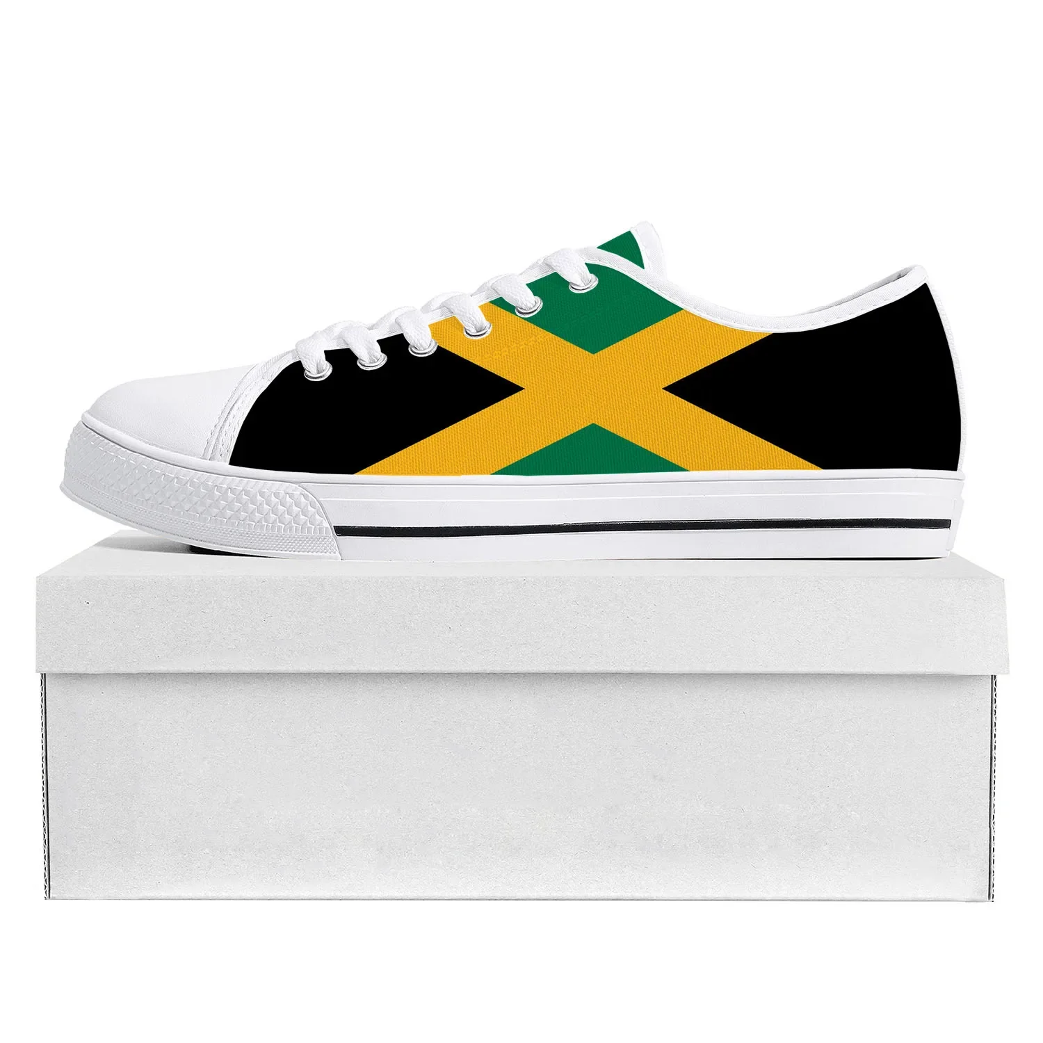 Jamaican Flag Low Top High Quality Sneakers Mens Womens Teenager Canvas Sneaker Jamaica Prode Casual Couple Shoes Custom Shoe