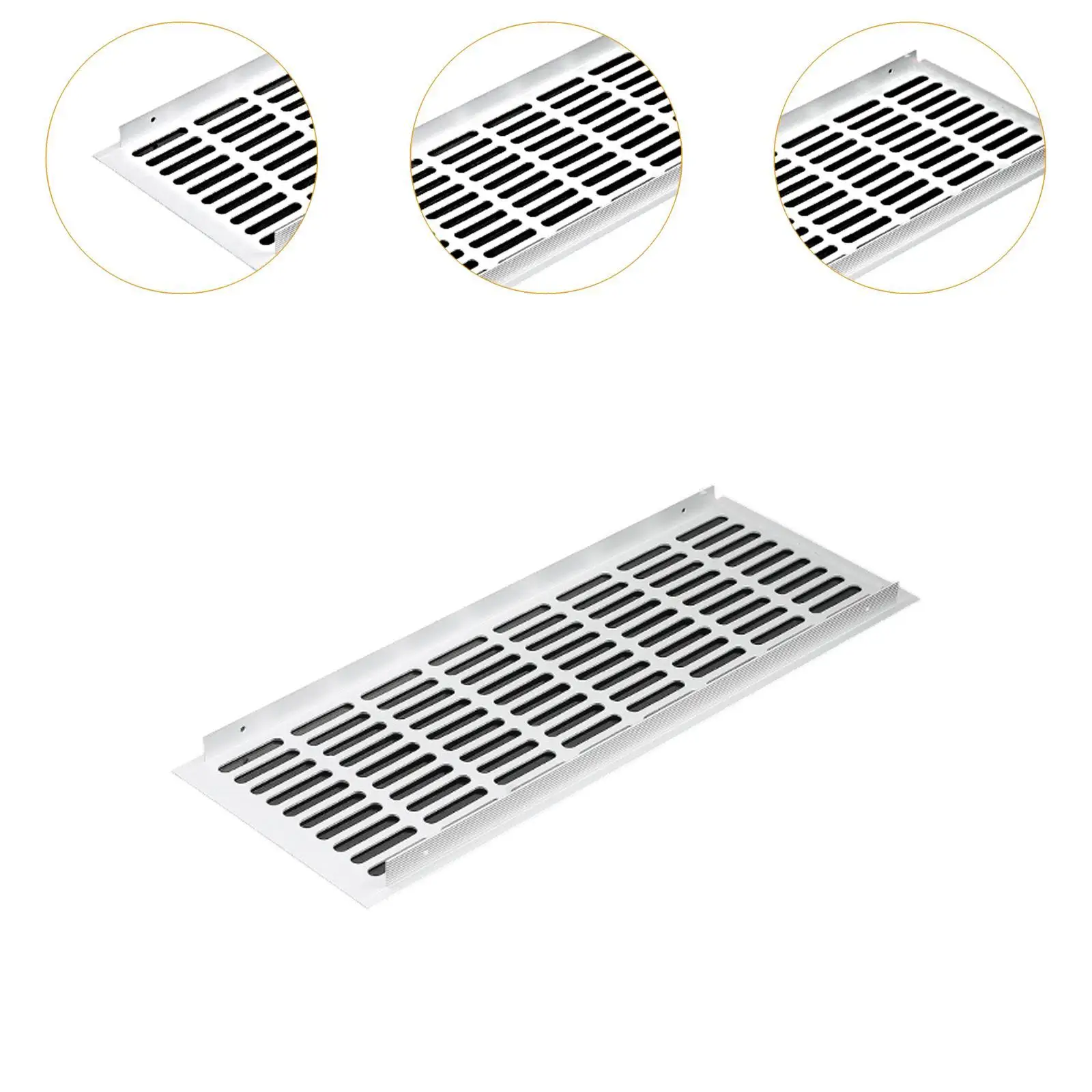 Door Vent Cover Two Sided Air Vent Grille for Garage Furniture Cabinet