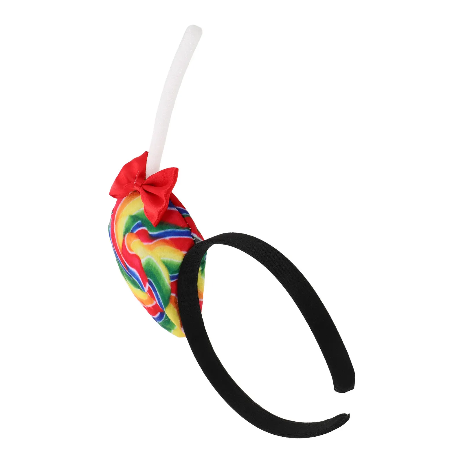 

Красочная повязка на голову в виде леденца для девочек, детский головной убор для Хэллоуина, в стиле конфет, причудливый, легкий, для фестивалей